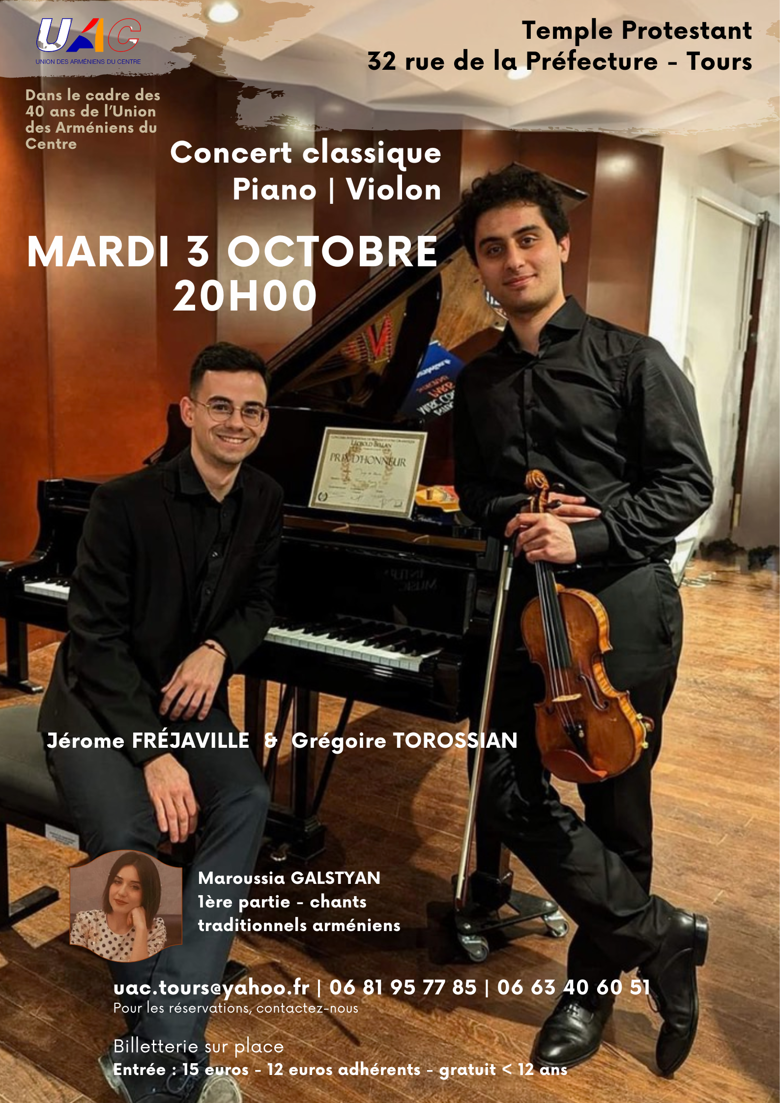 Concert classique de piano et violon