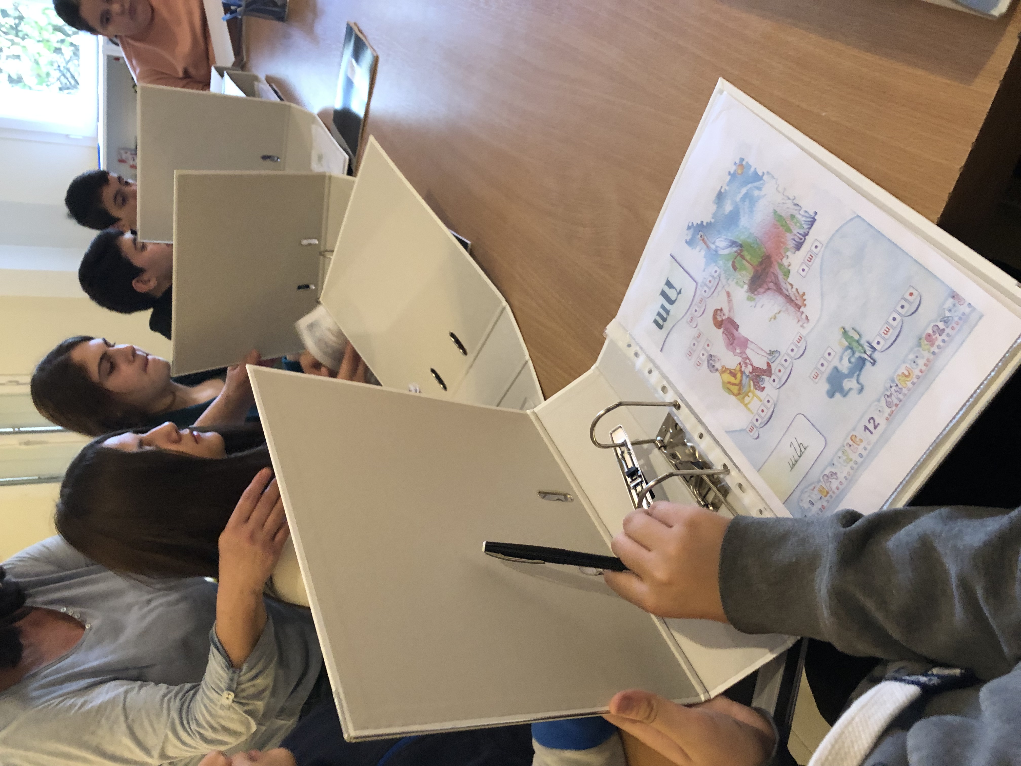 Eleves de l'école lors d'un cours